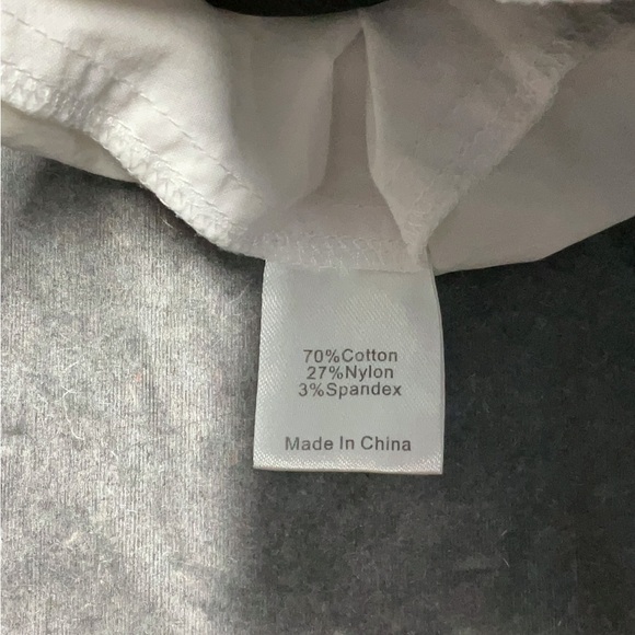 Tuckernuck Charlie White Collared Sleeveless Shirt Dress Size L - Picture 7 of 7